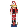 thumbnail image 1 of Northlight 14 Red Wooden Fireman with Hose Christmas Nutcracker, 1 of 5