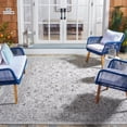thumbnail image 2 of SAFAVIEH Courtyard Darin Botanical Indoor/Outdoor Area Rug, Grey/Black, 9' x 12', 2 of 15