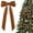 Brown, variant on Deeceymbur 16 Pcs Velvet Christmas Bows for Tree Wreath Gift Wrap Craft Wedding Party Decoration Holiday Accents