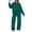 Green, variant on Trikvn Womens Sweatsuits 2 Piece Set Casual Crewneck Long Sleeve Sweatshirt and High Waisted Wide Leg Sweatpants Matching Sets Fall Tracksuit Lounge Activewear Outfits