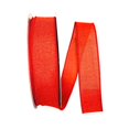 thumbnail image 1 of Reliant Ribbon 92573W-049-09K Everyday Linen Value Wired Edge Ribbon - Rust - 1.5 in. x 50 yards, 1 of 1