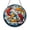 Acrylic 3.5 Inch, variant on Goldfish Architecture Stained Glass Style Suncatcher Window Hanging, Artistic Fish Round Glass Art Panel, Decorative Window Decor Accent