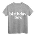 thumbnail image 4 of YuYuBao Toddler Boys Tshirts Child Short Sleeve Happy Brithday Print T-Shirts Trendy Tops For Teen Kids Boys, 4 of 4