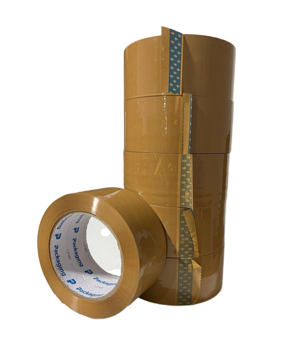 supplyhut 6 Rolls Brown Shipping Packaging Box Packing Sealing Tape 2.0 mil 2" x 110 Yard 330FT