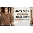 thumbnail image 6 of GENTS BLISS Henley Sweatshirts for Men Long Sleeve Crew Neck Men Sweatshirts Casual Pullover Tops with Pocket, 6 of 6