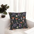 thumbnail image 6 of Pofeuu Mushrooms Print Double-sided plush pillowcase Square Throw Pillow Covers Pillows Cover for Living Room Bedroom Sofa Couch Cushion Cover（No pillow core）-26"x26", 6 of 7