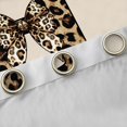 thumbnail image 4 of Erosebridal Teens Adults H Personalized Initial Blackout Curtains Set of 2 (52x84 Each),Leopard Print Bow Knot Window Curtains For Girls Boys, 4 of 6