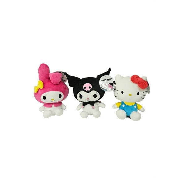 Squishmallow Official Kellyto Sanrio Hello Kitty , My Melody and Kuromi Plush Doll Set Ultimate Soft Plush Toy