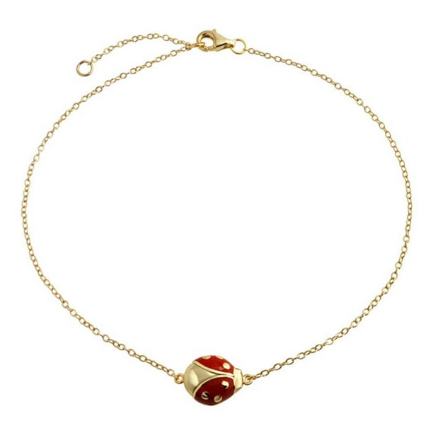 Ladybug ankle bracelet deals
