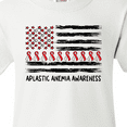 thumbnail image 4 of Inktastic Aplastic Anemia Awareness Red and White Ribbons and Flag Youth T-Shirt, 4 of 5