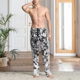 thumbnail image 2 of Rateoe Tiger Butterfly Floral Art Pattern Men’s Ultra-Soft Comfy Pajama Lounge Pants Sleepwear,Comfortable Lounge Wear,lightweight Pajamas, Casual Home Wear-Large, 2 of 6