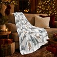 thumbnail image 3 of Peaceful Mountain Winter Deer Scene Rustic Cabin Snowy, Peaceful Mountain Lake Scene, Warm Flannel Blanket for Cabin and Lodge, Outdoor Lovers Camping Gift, Rustic Home Decor, 3 of 9
