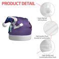 thumbnail image 4 of Sigee inside out 2 (8) for Christmas Hat Adult - Santa Hat for Women and Men for Christmas New Year Festive Holiday Party, 4 of 5
