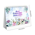 thumbnail image 3 of Luoshdecor Desk Calendar 2026-2027, Small Standing Flip Calendar, 8" x 8", Jan 2026 - Jun 2027, 18 Monthly Yearly Desktop Calendar, Thick Paper, for Planning and Organization, 3 of 6
