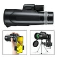 thumbnail image 3 of Telescopio 12x50 Telescopio en ángulo Soporte para teléfono, con soporte para teléfono inteligente Antivaho Android prueba de - NEGRO CUTICAT Telescopio monocular, 3 of 8