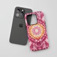 thumbnail image 4 of Tie Dye Mandala For All iPhone Series Tough Phone Case Psychedelic Pink Orange, 4 of 7