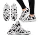 thumbnail image 1 of Nuevas zapatillas de deporte modernas con estampado de hojas de marihuana en blanco y negro para mujer, zapatillas informales con cordones, zapatos planos para niña, 1 of 6