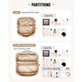 thumbnail image 3 of Bolsa de maquillaje EACHY Travel de gran capacidad, impermeable, blanca, 3 of 9