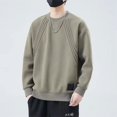 thumbnail image 5 of Nuevas sudaderas con capucha de cuello redondo de color sólido de manga larga para hombres, sudaderas de moda de calle alta, ropa de calle Y2K de otoño, 5 of 5