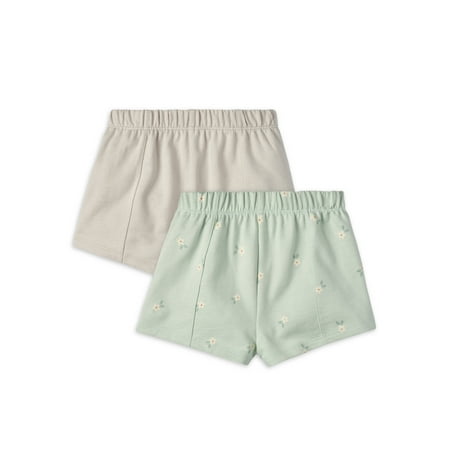 

Modern Moments by Gerber Toddler Girl Peached French Terry Shorts 2-Pack Sizes 12M-5T