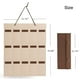 thumbnail image 2 of Ounissouiy Soporte de exhibición Bolsa de almacenamiento Colgador de pared de tamaño compacto Estante para colgar Sin rasguños Suavidad Estilo Almacenamiento y organización del hogar Color café, 2 of 6