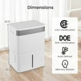 thumbnail image 3 of Costway 96 Pints Dehumidifier for Home 5500 Sq.Ft Dehumidifier with Auto/24H Timer, 3 of 10