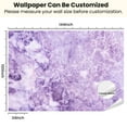 thumbnail image 3 of Peel and Stick Wallpaper Canvas Purple marble stone backgrounds Modern Art Wall Mural Decor Self Adhesive and Removable 100in x 144in, 3 of 7