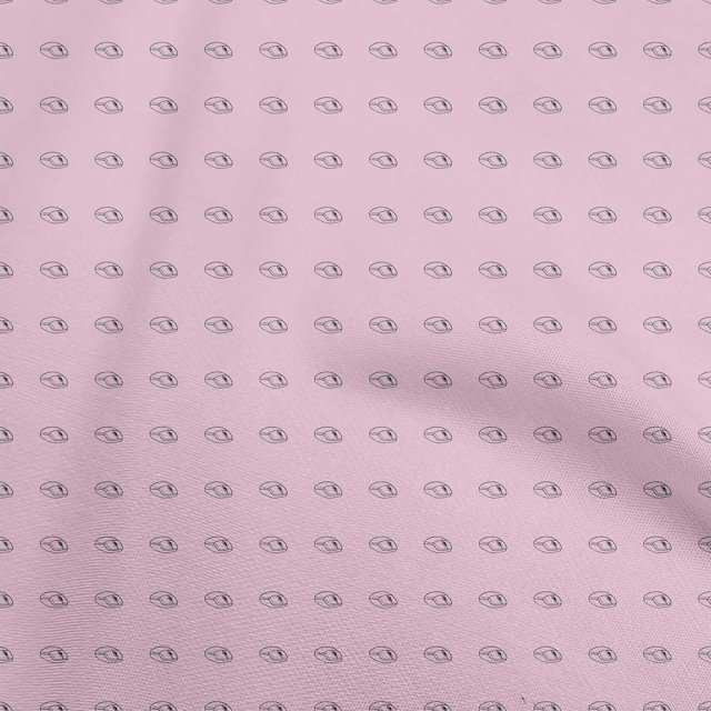 oneOone Cotton Poplin Light Pink Fabric Retro Mouse Craft Projects Decor Fabric Printed By The Yard 42 Inch Wide