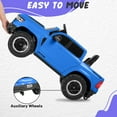 thumbnail image 5 of RAM 1500 Ride on Car Toy for Kids, 12V Powered Ride on Truck Toy with Remote Control, 4 Wheel Suspension, Safety Belt, Music, Bluetooth, LED Lights, Electric Cars for 3-5 Yrs Boy Girl, Blue, 5 of 12