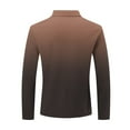 thumbnail image 4 of BXINGOHAI Men's Quarter Zip Pullover Long Sleeve Golf Shirts for Men 1/4 Half Zip Tops Clearance Sale Brown,M, 4 of 5