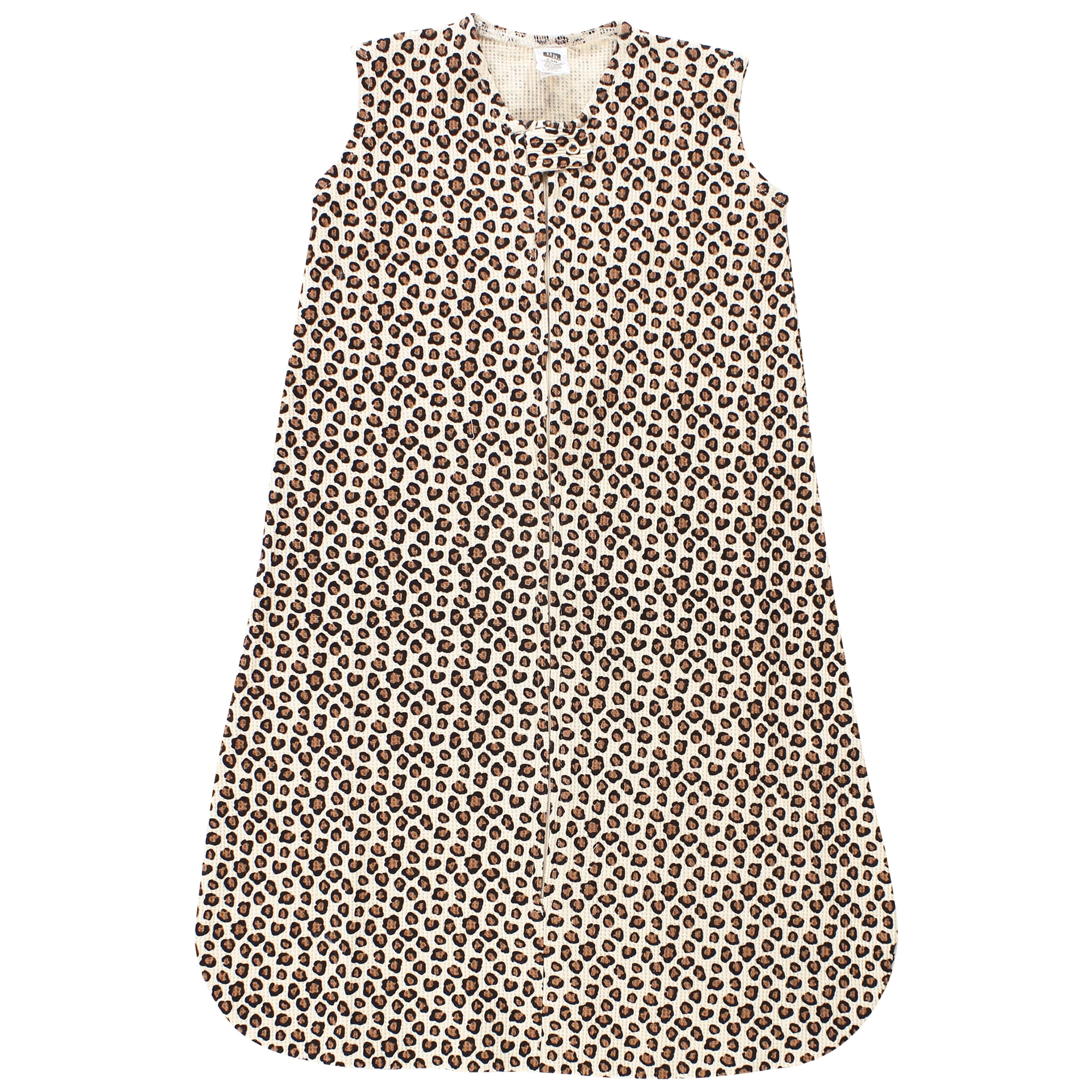 Hudson Baby Infant Girl Thermal Sleeveless Sleeping Bag 2pk, Buffalo Plaid Leopard, 6-12 Months