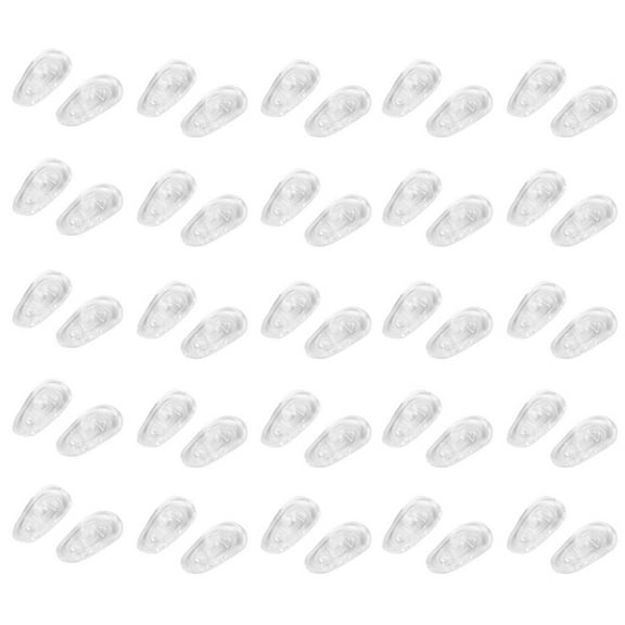 25 Pairs Comfortable Soft Silic Screw-in Nose Pad for Eyeglasses