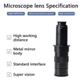 thumbnail image 4 of Microscopio Monocular De 26Mp Kits De Cámara Digital Electrónica Ajuste De Idioma De Alta Resolución Cámara De Microscopio De Video Con Lente Ajustable 10-180X Para Soldadura Yuarrent TO005595-01, 4 of 7