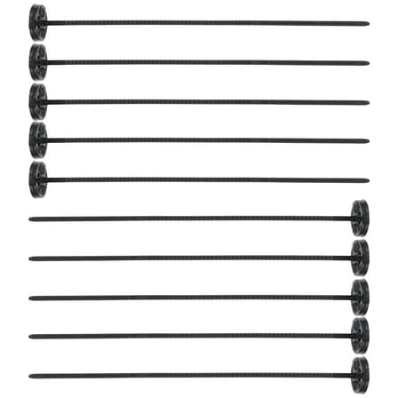 ADDHAT No Sew Button Fastener Black 10Pcs Clothes Buttons 3.5x0.4x0.4in