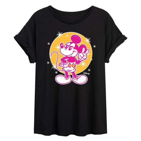 Disney - Mickey Tribute - Juniors Ideal Flowy Muscle T-Shirt