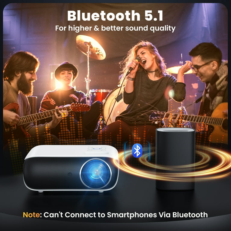 VILINICE Mini WiFi Projector, HD 1080P, 240