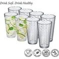 thumbnail image 3 of Amazing Abby - Snowflake - 24-Ounce Plastic Tumblers (Set of 8), Plastic Drinking Glasses, 3 of 4