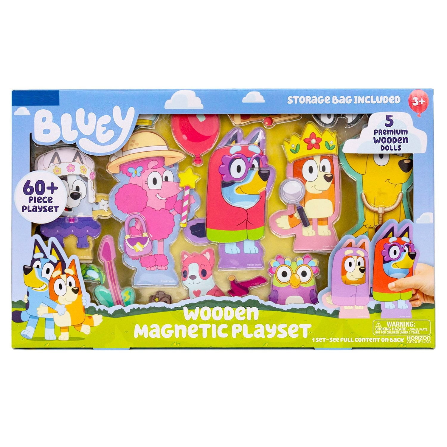 Bluey Wooden Magnetic Playset