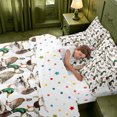 thumbnail image 5 of Manfei Hunting Themed Duck 7 Pieces Full Size Bedding Sets,Rustic Cabin Full Size Bed in a Bag,Polkadot Reversible, 5 of 7