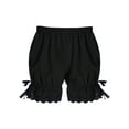 thumbnail image 5 of iiniim Kids Girls Ruffled Lace Hem Bloomer Shorts Breathable Safety Pants Black 150, 5 of 7