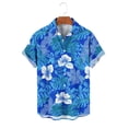 thumbnail image 6 of Workout Shirts for Men,Hawaiian Shirts for Men Casual Summer Beach Shirt Button Down Floral Tropical Vacation Short Sleeve Shirts, 6 of 6