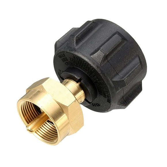 Faucet Hardware! Fdelink 1X Brass Connector, Propane Adapter Lp Cylinder Tank Coupler Fits Propane Tank and 1 Lb Throwaway Disposable Cylinder Propane Bottle Connector