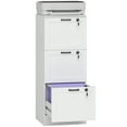 thumbnail image 1 of HOMCOM Office File Cabinet with 3 Drawers, Vertical Filing Cabinet, White, 1 of 10