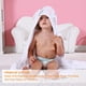 thumbnail image 5 of Albornoz de algodón con capucha para bebé con cara de animal para niños y niñas de 0 a 6 años, color blanco Sincero Ropa, 5 of 6