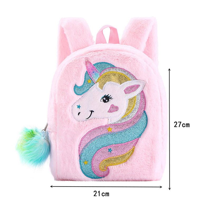 Teblacker Clear Unicorn Girl Backpack Purse See-through Casual Daypack  Satchel Travel Shoulder Bag(Pink) 