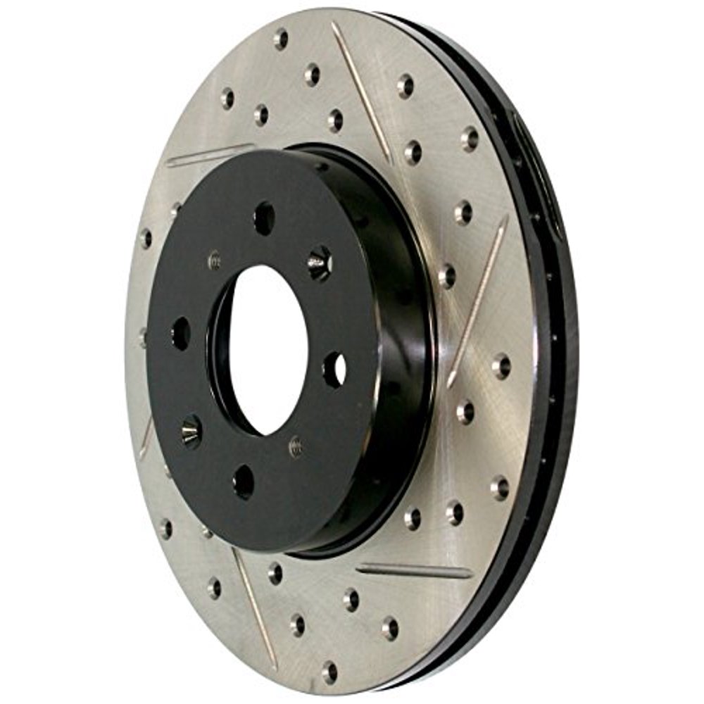 StopTech 127.62021R StopTech Sport Rotors; Drilled And Slotted; Rear ...