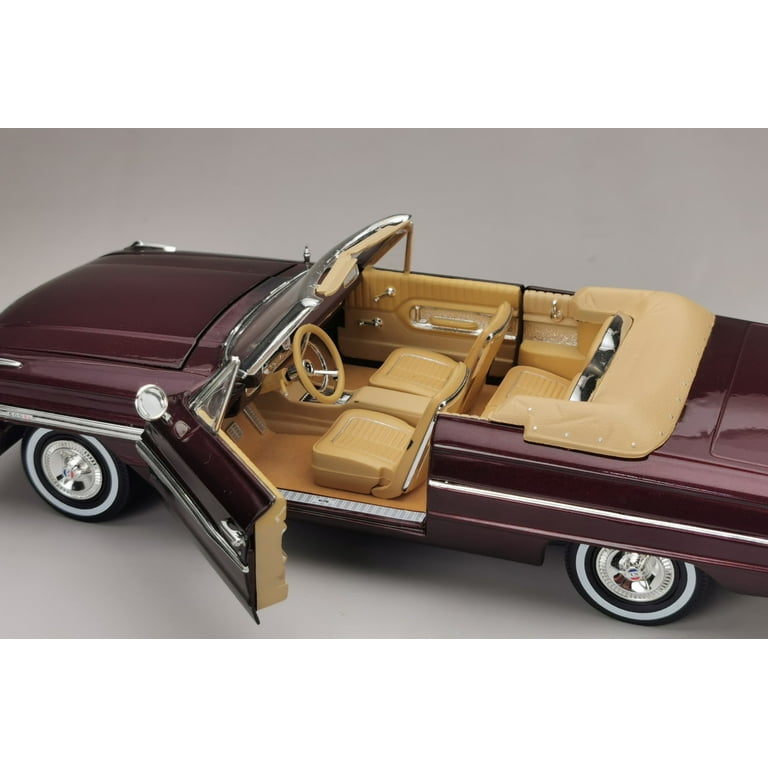 ミニカー 1/18 1964 Ford Galaxie 600/XL Open 1964 Ford Galaxie 500/XL Open Convertible, Vintage Burgundy