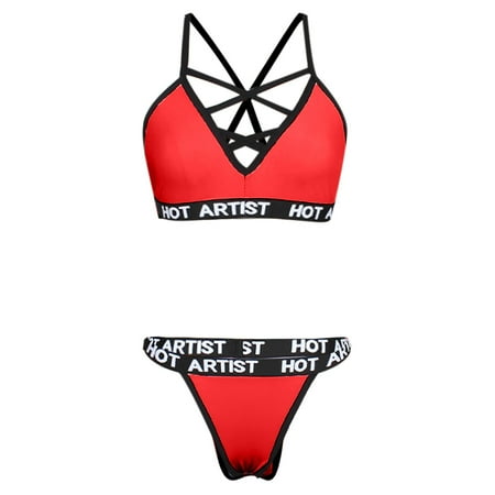 

JeashCHAT Sexy Lingerie for Women Lingerie Corset Free Wire Racy Muslin Sleepwear Underwear Tops+Briefs