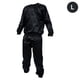 thumbnail image 1 of Greeniant Chándal de PVC grueso negro para trabajo pesado, traje de Sauna para el sudor, para gimnasio, ejercicio físico, quemagrasas, pérdida de peso, Ropa Deportiva, Zapatos No.1 Greeniant OD009655-01, 1 of 6