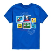 Peanuts - Christmas - Ho Ho Ho Holiday Stamps - Toddler & Youth Short Sleeve Graphic T-Shirt